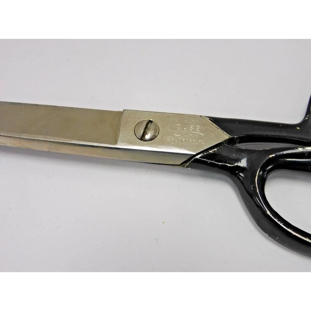 VTG Case XX Bradford P.A 10-8 S.S Black Handle Scissors JC219